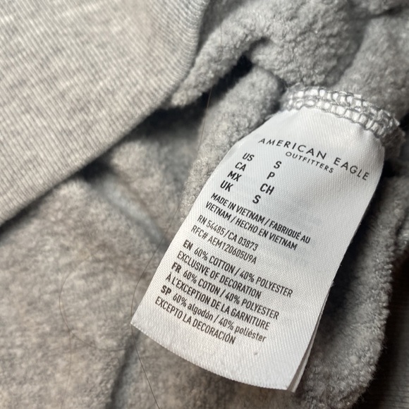 American Eagle Outfitters Gray Logo Sweatshirt Size Small NWOT - Picture 4 of 7